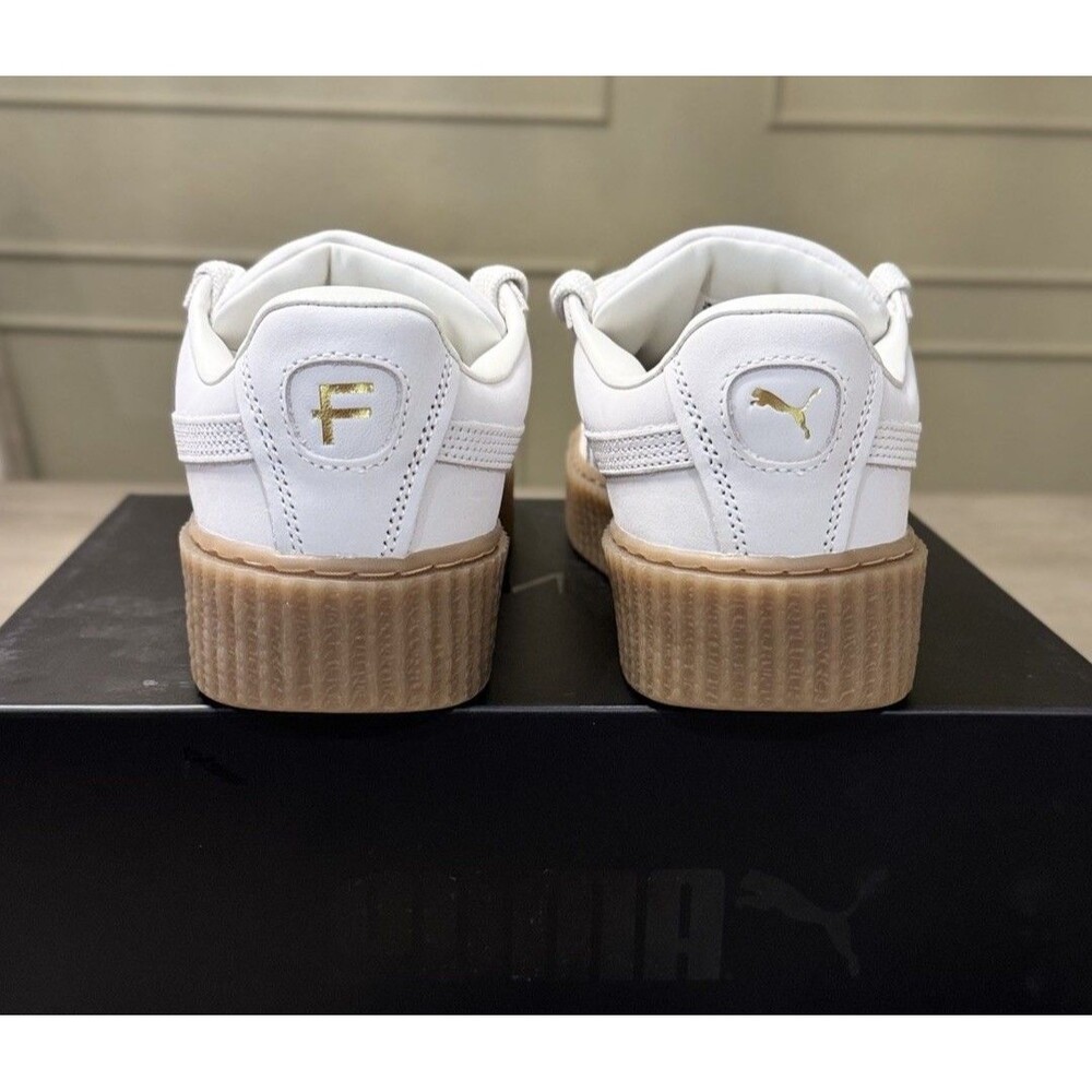 PUMA FENTY Junior Creeper Phatty Nubuck Sneakers. Warm White. Size 6.5 - Picture 6 of 10
